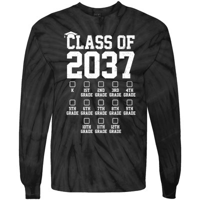 Class Of 2037 Grow With Me Tie-Dye Long Sleeve Shirt