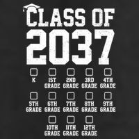 Class Of 2037 Grow With Me Golf Towel