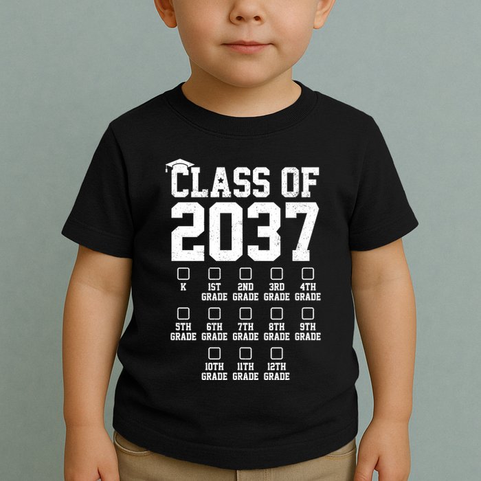 Class Of 2037 Grow With Me Toddler T-Shirt