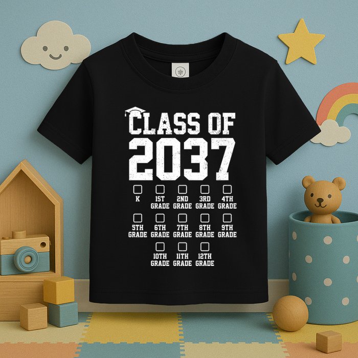 Class Of 2037 Grow With Me Toddler T-Shirt