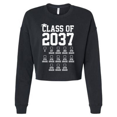 Class Of 2037 Grow With Me Cropped Pullover Crew