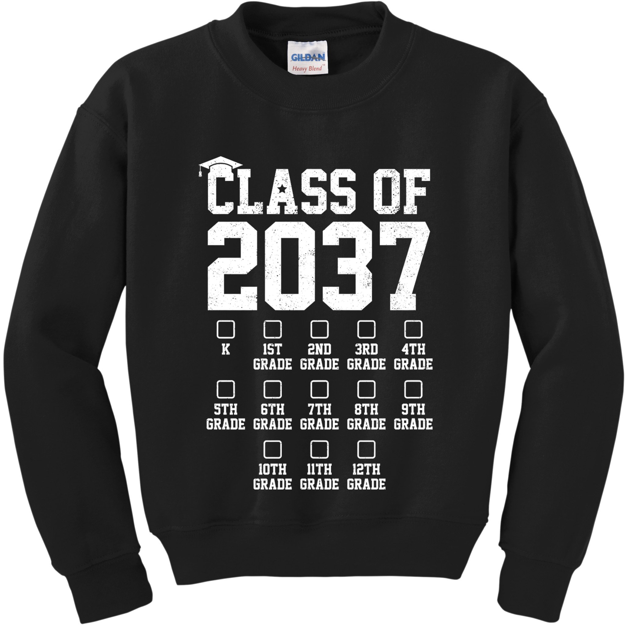 Class Of 2037 Grow With Me Kids Sweatshirt