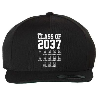 Class Of 2037 Grow With Me Wool Snapback Cap