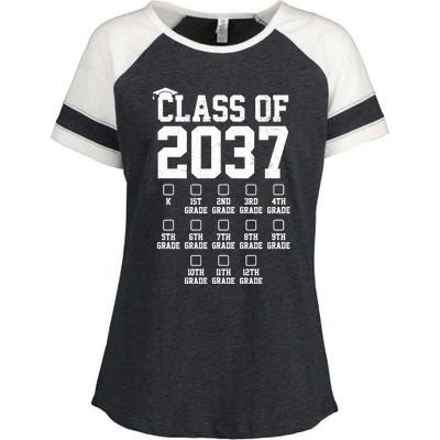 Class Of 2037 Grow With Me Enza Ladies Jersey Colorblock Tee