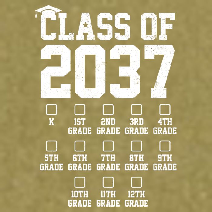 Class Of 2037 Grow With Me Garment-Dyed Women's Muscle Tee
