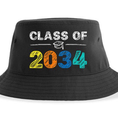 Class of 2034 Grow With Me First Day of School Graduation Sustainable Bucket Hat