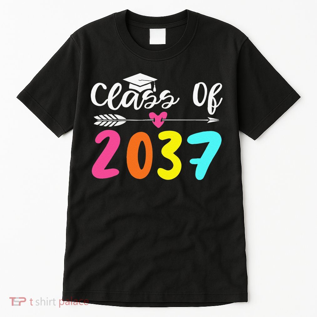 Class Of 2037 Grow With Me Graduation First Day Of School Love Tall T-Shirt