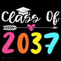 Class Of 2037 Grow With Me Graduation First Day Of School Love City Backpack