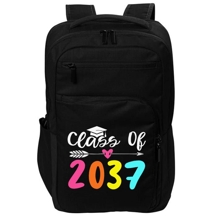Class Of 2037 Grow With Me Graduation First Day Of School Love Impact Tech Backpack