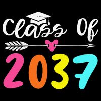 Class Of 2037 Grow With Me Graduation First Day Of School Love Impact Tech Backpack