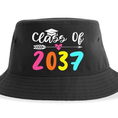Class Of 2037 Grow With Me Graduation First Day Of School Love Sustainable Bucket Hat