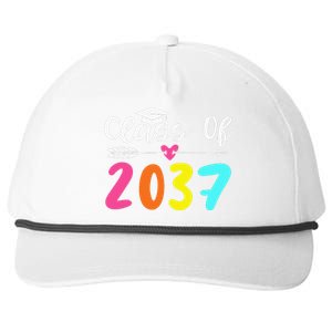 Class Of 2037 Grow With Me Graduation First Day Of School Love Snapback Five-Panel Rope Hat