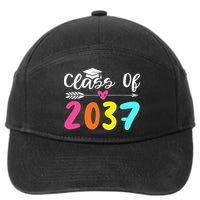 Class Of 2037 Grow With Me Graduation First Day Of School Love 7-Panel Snapback Hat