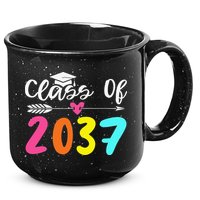 Class Of 2037 Grow With Me Graduation First Day Of School Love 15oz Campfire Ceramic Mug
