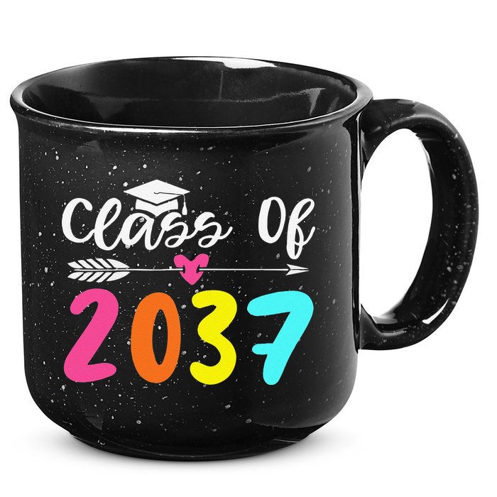 Class Of 2037 Grow With Me Graduation First Day Of School Love 15oz Campfire Ceramic Mug