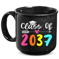 Class Of 2037 Grow With Me Graduation First Day Of School Love 15oz Campfire Ceramic Mug