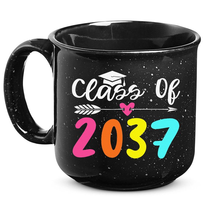 Class Of 2037 Grow With Me Graduation First Day Of School Love 15oz Campfire Ceramic Mug