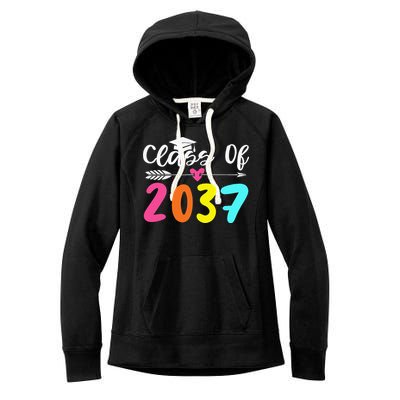 Class Of 2037 Grow With Me Graduation First Day Of School Love Women's Fleece Hoodie