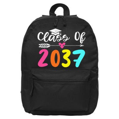 Class Of 2037 Grow With Me Graduation First Day Of School Love 16 in Basic Backpack