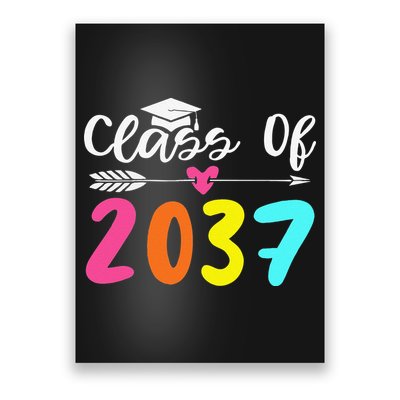 Class Of 2037 Grow With Me Graduation First Day Of School Love Poster