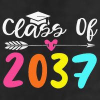 Class Of 2037 Grow With Me Graduation First Day Of School Love 25L Jumbo Tote