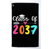 Class Of 2037 Grow With Me Graduation First Day Of School Love Golf Towel