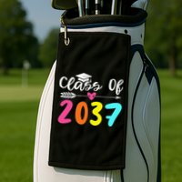 Class Of 2037 Grow With Me Graduation First Day Of School Love Golf Towel