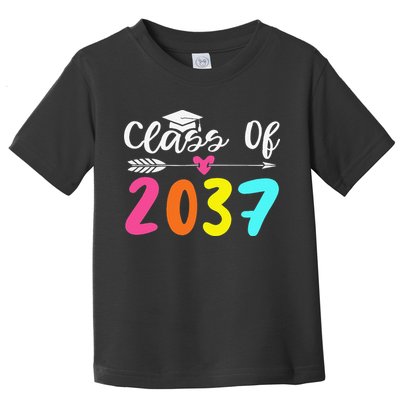 Class Of 2037 Grow With Me Graduation First Day Of School Love Toddler T-Shirt