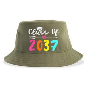 Class Of 2037 Grow With Me Graduation First Day Of School Love Sustainable Bucket Hat