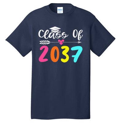 Class Of 2037 Grow With Me Graduation First Day Of School Love Tall T-Shirt