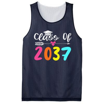 Class Of 2037 Grow With Me Graduation First Day Of School Love Mesh Reversible Basketball Jersey Tank