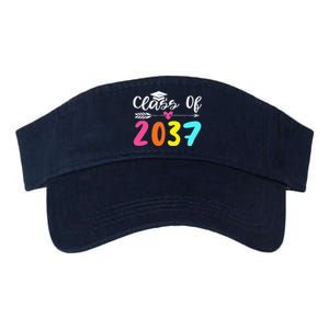 Class Of 2037 Grow With Me Graduation First Day Of School Love Valucap Bio-Washed Visor