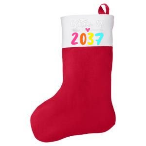 Class Of 2037 Grow With Me Graduation First Day Of School Love Felt Holiday Christmas Stocking