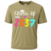 Class Of 2037 Grow With Me Graduation First Day Of School Love Cooling Performance Crew T-Shirt