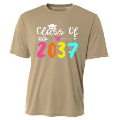 Class Of 2037 Grow With Me Graduation First Day Of School Love Cooling Performance Crew T-Shirt