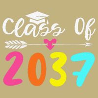 Class Of 2037 Grow With Me Graduation First Day Of School Love Cooling Performance Crew T-Shirt