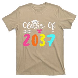 Class Of 2037 Grow With Me Graduation First Day Of School Love T-Shirt