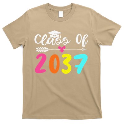 Class Of 2037 Grow With Me Graduation First Day Of School Love T-Shirt