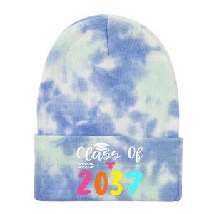 Class Of 2037 Grow With Me Graduation First Day Of School Love Tie Dye 12in Knit Beanie