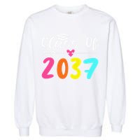 Class Of 2037 Grow With Me Graduation First Day Of School Love Garment-Dyed Sweatshirt