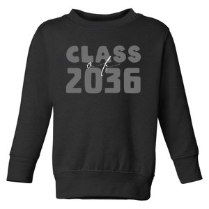 Class of 2036 kindergarten PreK graduation back to school Toddler Sweatshirt