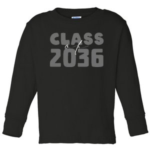 Class of 2036 kindergarten PreK graduation back to school Toddler Long Sleeve Shirt