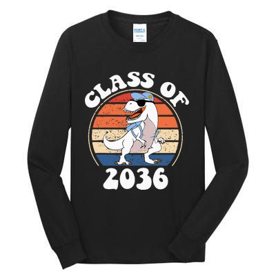 Class Of 2036 Grow With Me Kindergarten First Day Of School Tall Long Sleeve T-Shirt