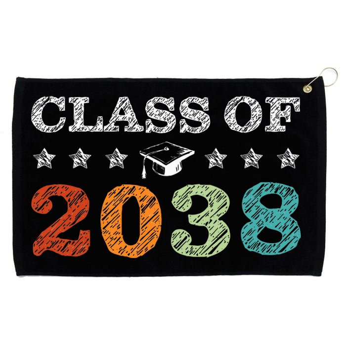 Class Of 2038 Grow With Me First Day School Back To School Grommeted Golf Towel