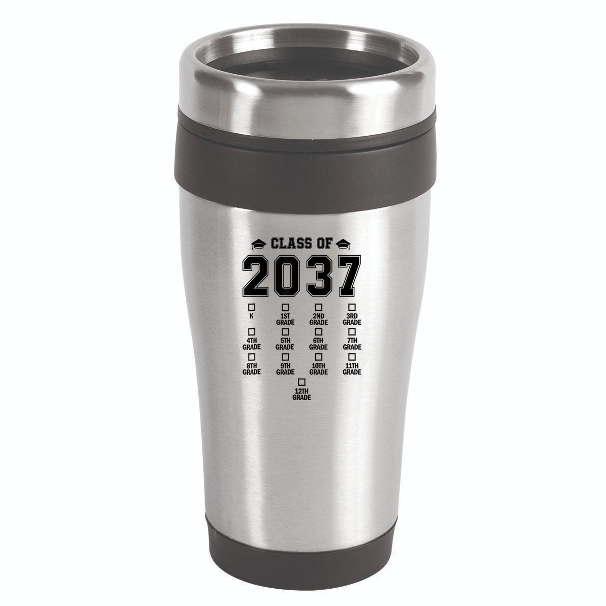 Class Of 2037 Grow With Me Prek To 12th Grade Gift 16oz Travel Tumbler