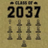 Class Of 2037 Grow With Me Prek To 12th Grade Gift Garment-Dyed Women's Muscle Tee