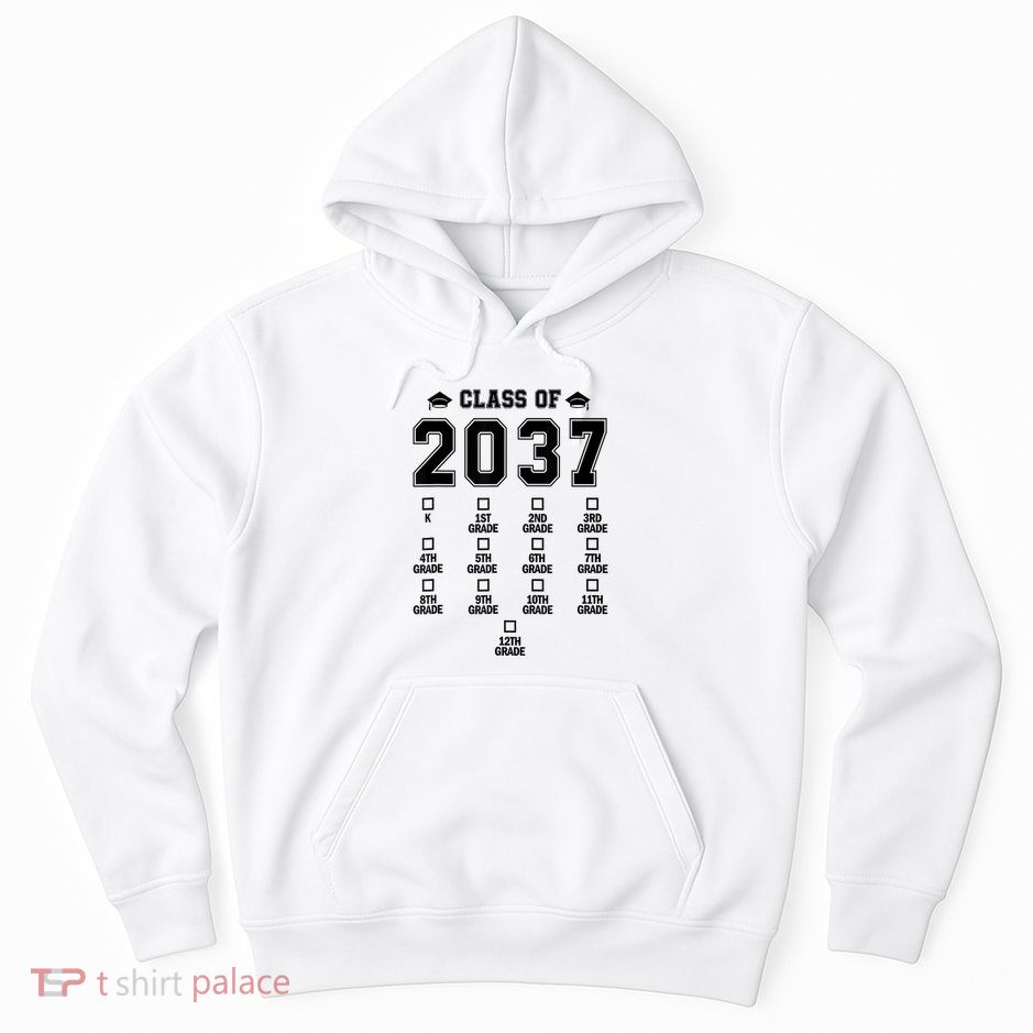 Class Of 2037 Grow With Me Prek To 12th Grade Gift Hoodie