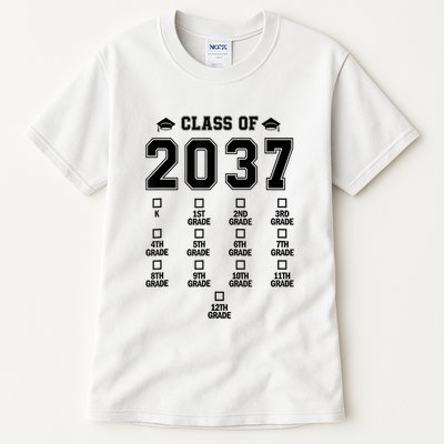Class Of 2037 Grow With Me Prek To 12th Grade Gift Tall T-Shirt