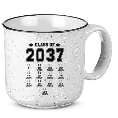 Class Of 2037 Grow With Me Prek To 12th Grade Gift 15oz Campfire Ceramic Mug