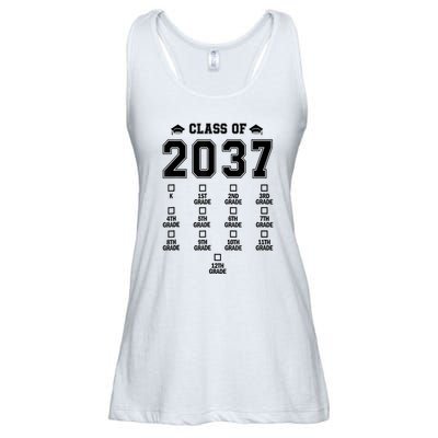 Class Of 2037 Grow With Me Prek To 12th Grade Gift Ladies Essential Flowy Tank
